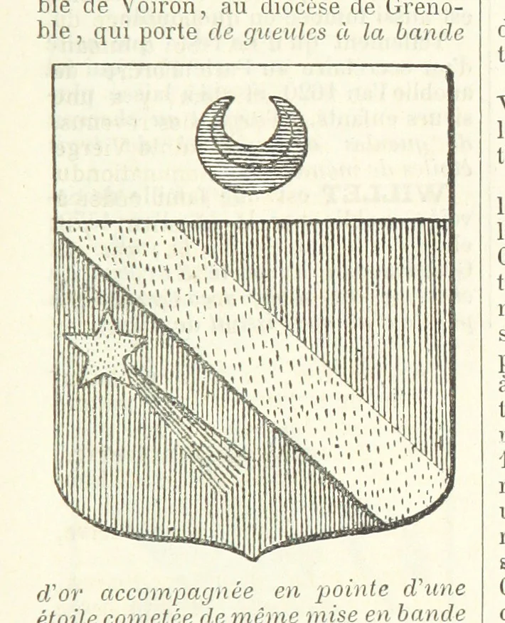 An illustration from Bibliothèque historique et littéraire du Dauphiné. Publiée par H. G, 1864, leaf 779