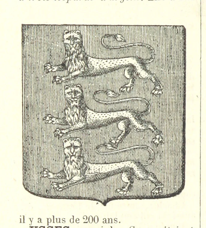 An illustration from Bibliothèque historique et littéraire du Dauphiné. Publiée par H. G, 1864, leaf 782