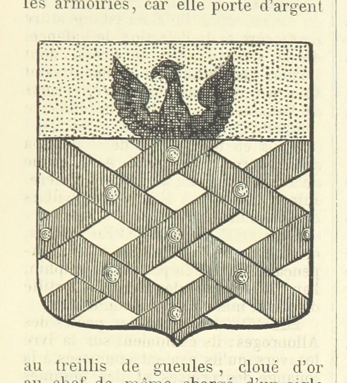 An illustration from Bibliothèque historique et littéraire du Dauphiné. Publiée par H. G, 1864, leaf 79