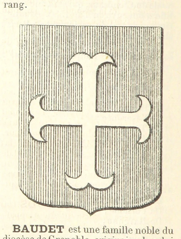 An illustration from Bibliothèque historique et littéraire du Dauphiné. Publiée par H. G, 1864, leaf 84