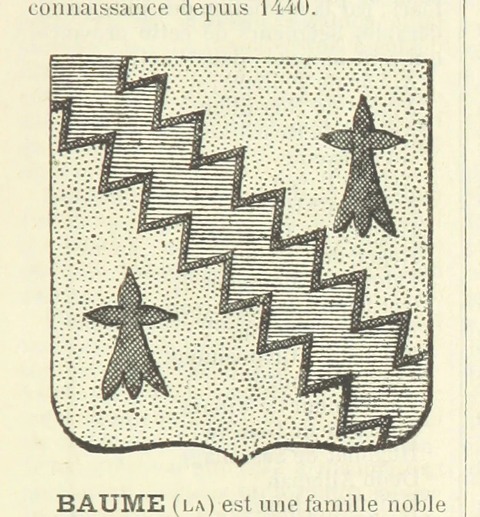 An illustration from Bibliothèque historique et littéraire du Dauphiné. Publiée par H. G, 1864, leaf 85