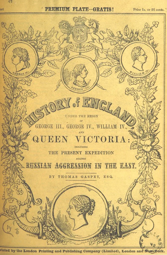 An illustration from The History of England under the reign of George III., George IV., William IV. and Queen Victoria (to ... 1852; by T. G. Continued, to ... 1859 ... by H. Tyrrell), 1855, leaf 275