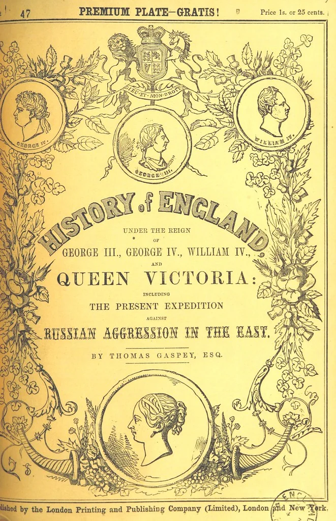 An illustration from The History of England under the reign of George III., George IV., William IV. and Queen Victoria (to ... 1852; by T. G. Continued, to ... 1859 ... by H. Tyrrell), 1855, leaf 545