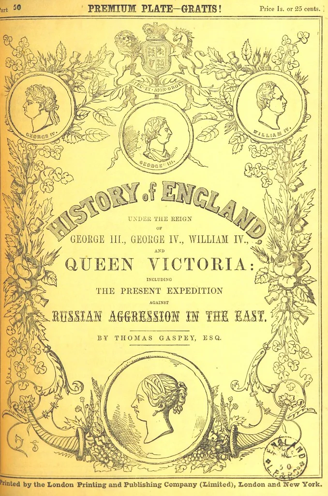An illustration from The History of England under the reign of George III., George IV., William IV. and Queen Victoria (to ... 1852; by T. G. Continued, to ... 1859 ... by H. Tyrrell), 1855, leaf 715