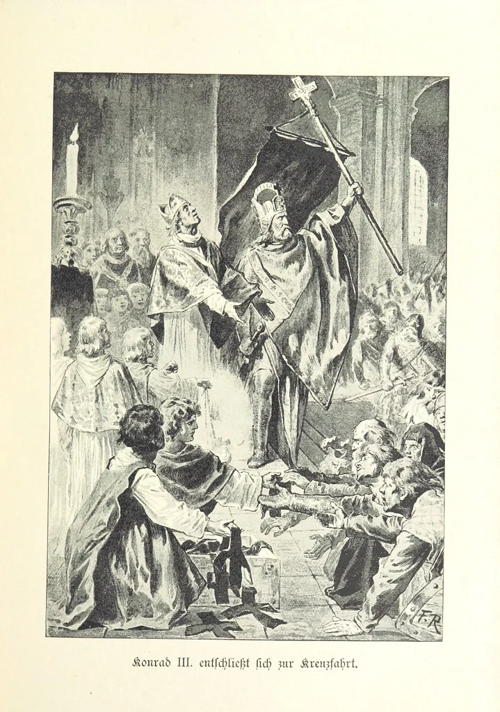 An illustration from Deutscher Kaiser-Saal. Geschichte der deutschen Kaiser in Biographien ... Mit 50 Vollbildern, etc, 1894, leaf 241
