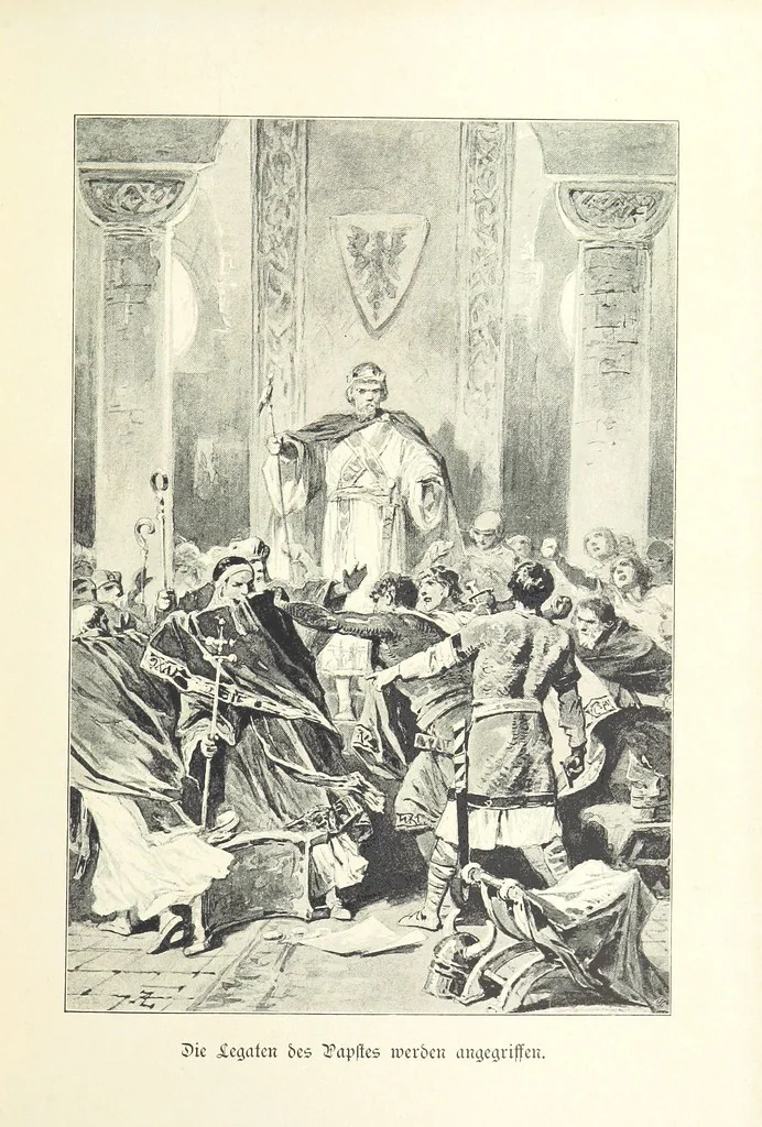 An illustration from Deutscher Kaiser-Saal. Geschichte der deutschen Kaiser in Biographien ... Mit 50 Vollbildern, etc, 1894, leaf 273