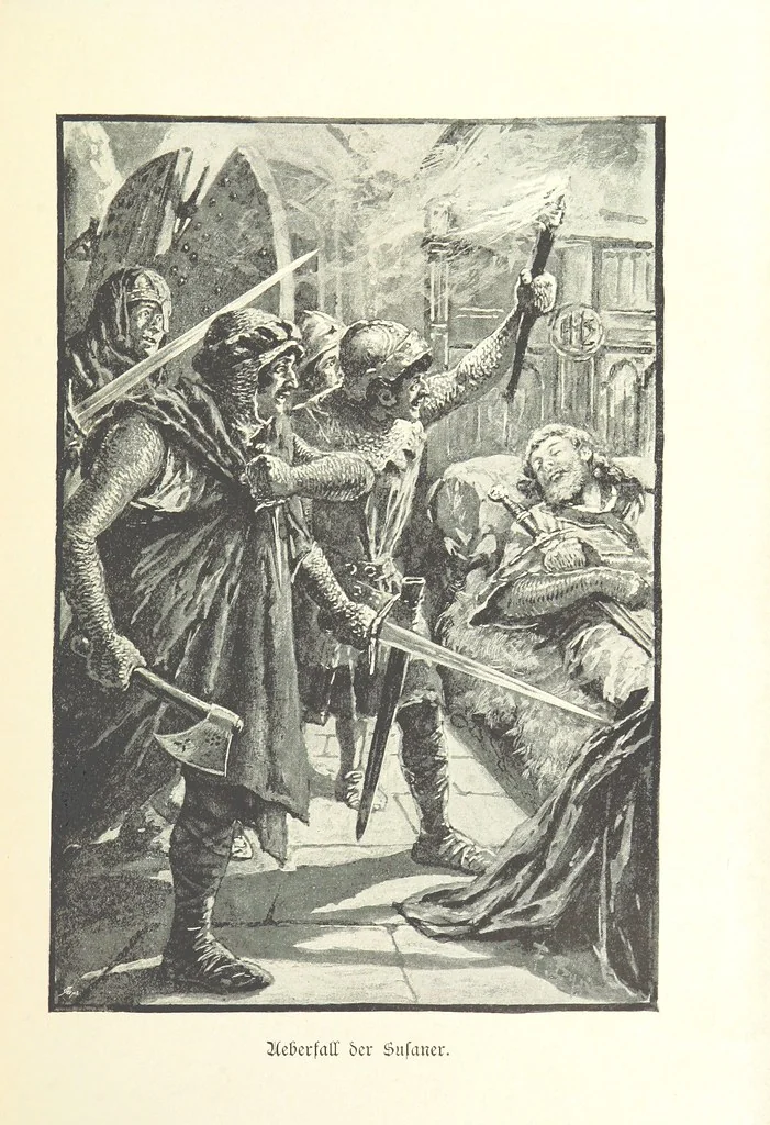 An illustration from Deutscher Kaiser-Saal. Geschichte der deutschen Kaiser in Biographien ... Mit 50 Vollbildern, etc, 1894, leaf 299