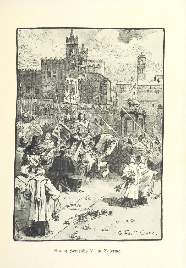 An illustration from Deutscher Kaiser-Saal. Geschichte der deutschen Kaiser in Biographien ... Mit 50 Vollbildern, etc, 1894, leaf 331