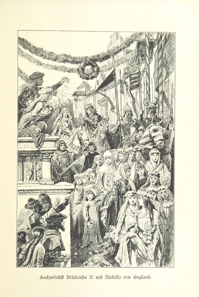 An illustration from Deutscher Kaiser-Saal. Geschichte der deutschen Kaiser in Biographien ... Mit 50 Vollbildern, etc, 1894, leaf 363