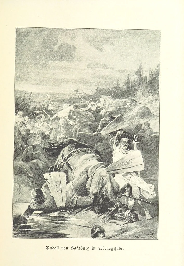 An illustration from Deutscher Kaiser-Saal. Geschichte der deutschen Kaiser in Biographien ... Mit 50 Vollbildern, etc, 1894, leaf 393