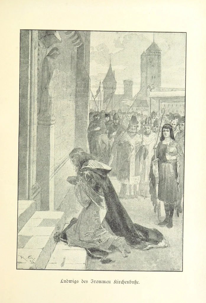 An illustration from Deutscher Kaiser-Saal. Geschichte der deutschen Kaiser in Biographien ... Mit 50 Vollbildern, etc, 1894, leaf 41
