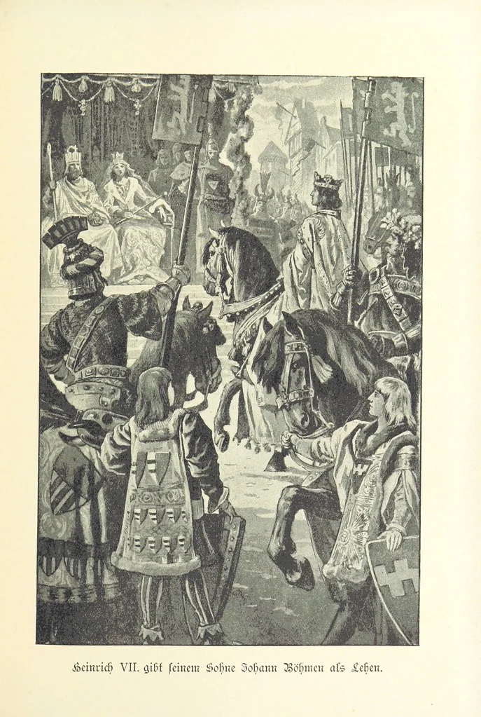 An illustration from Deutscher Kaiser-Saal. Geschichte der deutschen Kaiser in Biographien ... Mit 50 Vollbildern, etc, 1894, leaf 441