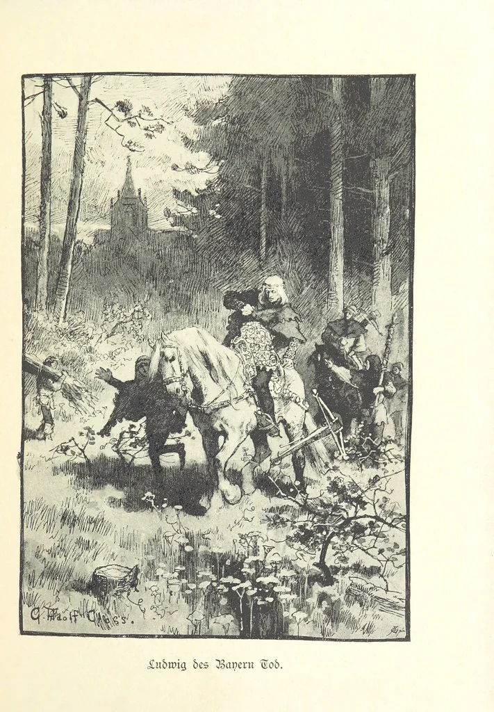 An illustration from Deutscher Kaiser-Saal. Geschichte der deutschen Kaiser in Biographien ... Mit 50 Vollbildern, etc, 1894, leaf 469