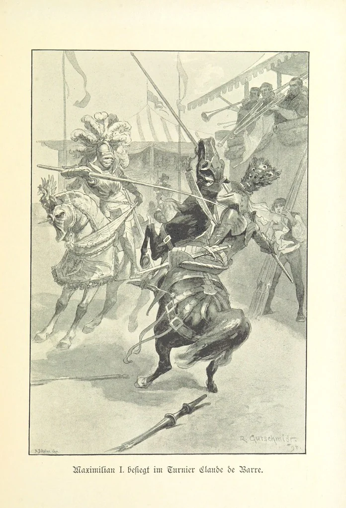 An illustration from Deutscher Kaiser-Saal. Geschichte der deutschen Kaiser in Biographien ... Mit 50 Vollbildern, etc, 1894, leaf 539