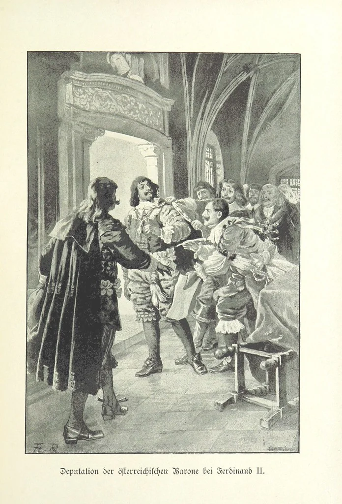 An illustration from Deutscher Kaiser-Saal. Geschichte der deutschen Kaiser in Biographien ... Mit 50 Vollbildern, etc, 1894, leaf 607