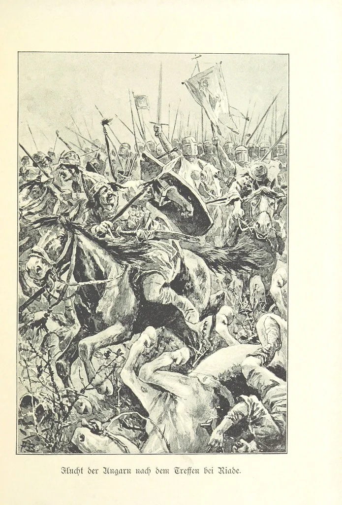 An illustration from Deutscher Kaiser-Saal. Geschichte der deutschen Kaiser in Biographien ... Mit 50 Vollbildern, etc, 1894, leaf 67