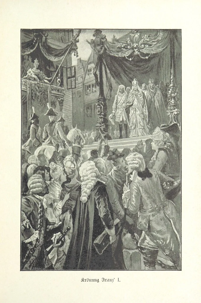 An illustration from Deutscher Kaiser-Saal. Geschichte der deutschen Kaiser in Biographien ... Mit 50 Vollbildern, etc, 1894, leaf 683