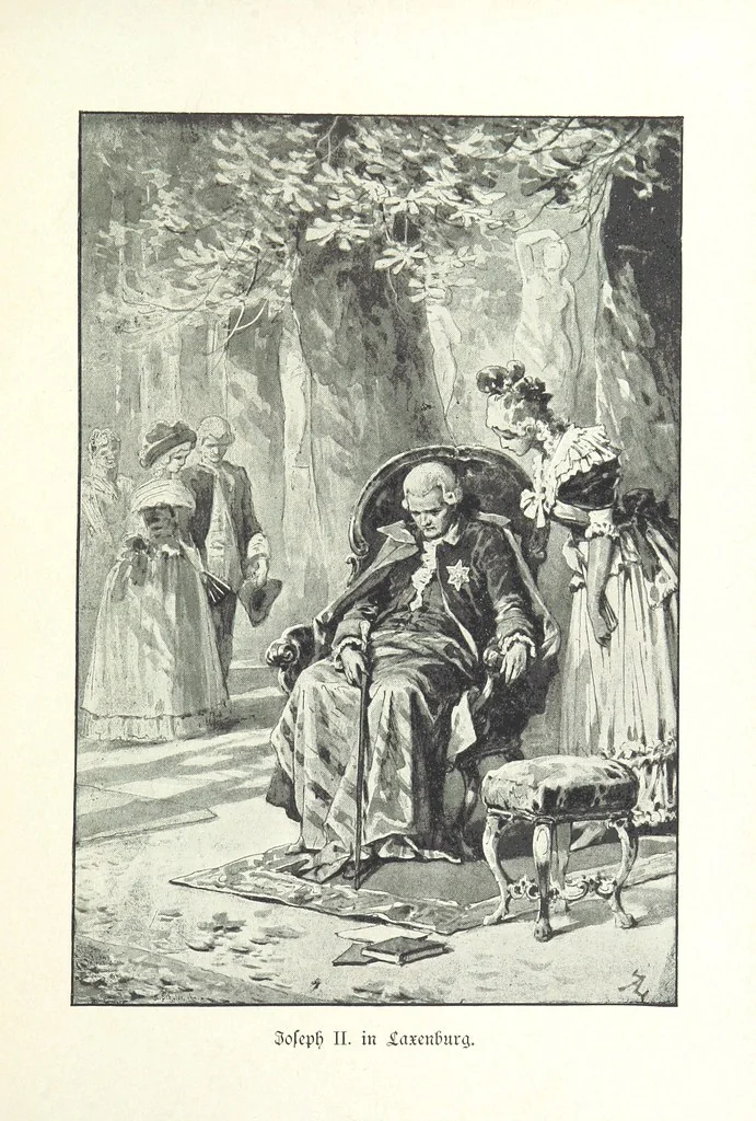 An illustration from Deutscher Kaiser-Saal. Geschichte der deutschen Kaiser in Biographien ... Mit 50 Vollbildern, etc, 1894, leaf 721