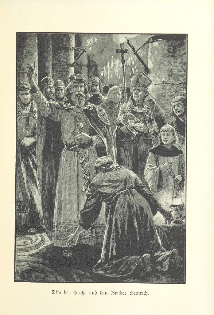 An illustration from Deutscher Kaiser-Saal. Geschichte der deutschen Kaiser in Biographien ... Mit 50 Vollbildern, etc, 1894, leaf 73