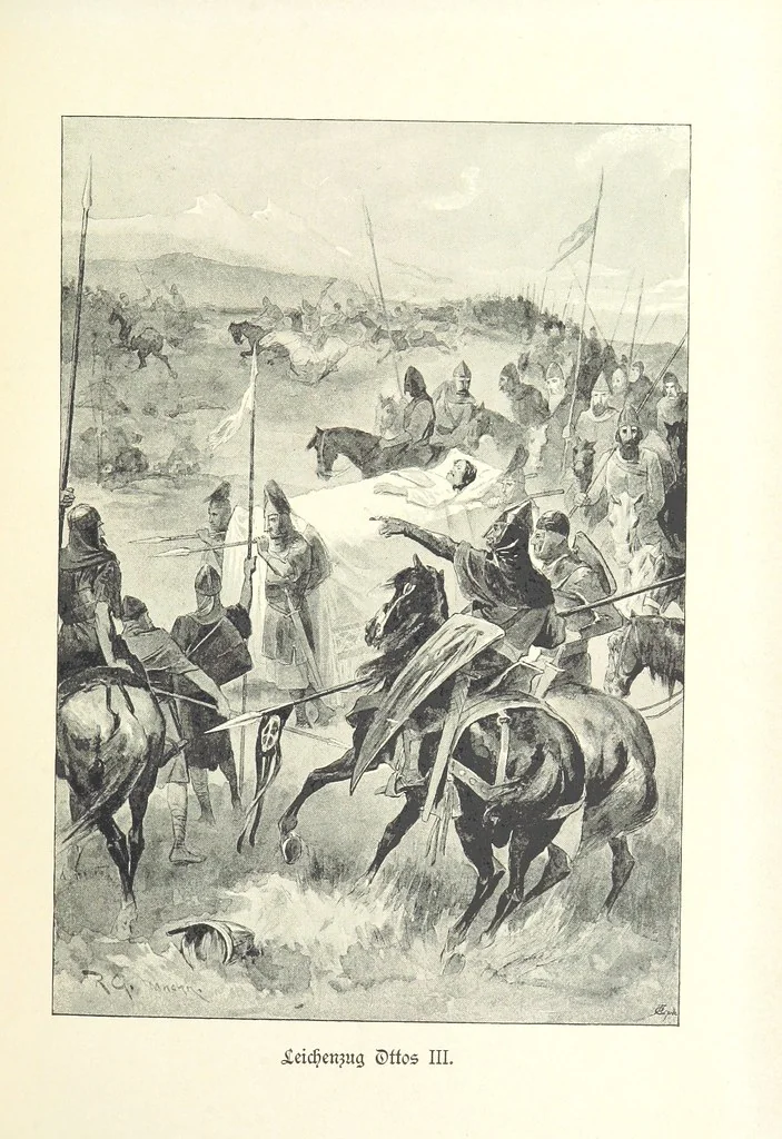 An illustration from Deutscher Kaiser-Saal. Geschichte der deutschen Kaiser in Biographien ... Mit 50 Vollbildern, etc, 1894, leaf 95