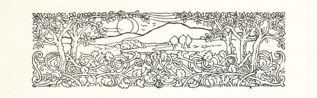 An illustration from The Home Country of R. L. Stevenson. Being the valley of the Water of Leith from source to sea ... Illustrated by Joseph Brown. (Second edition.), 1898, leaf 11