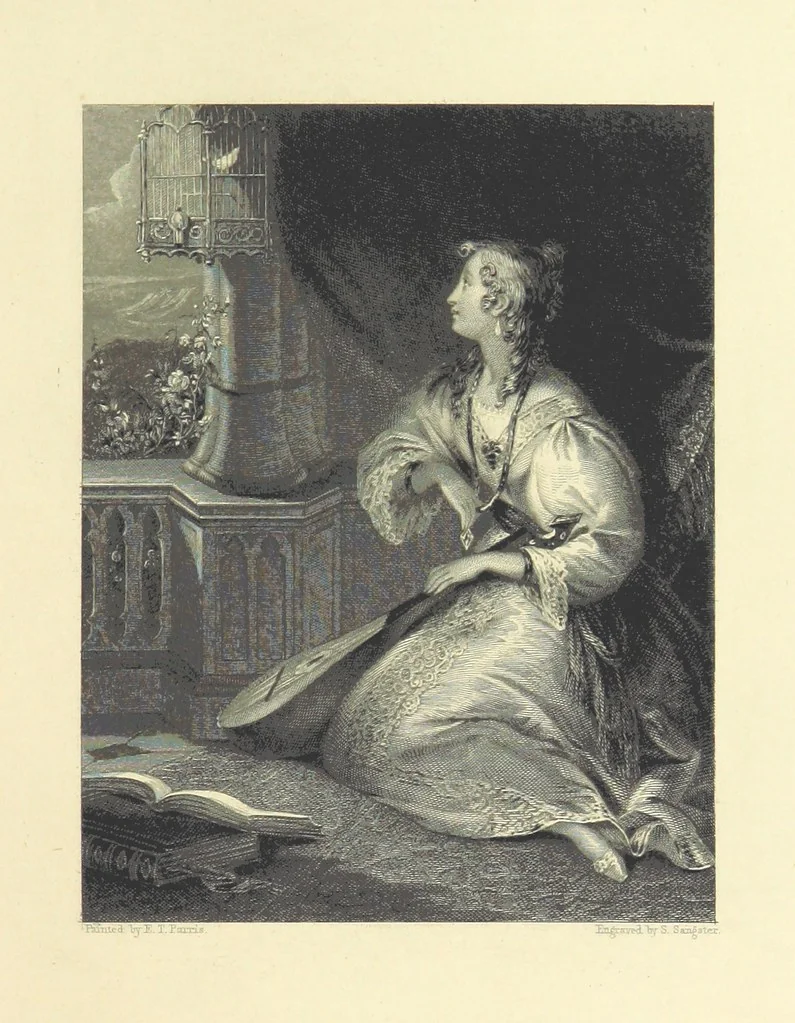 An illustration from Gems of English poetry. With illustrations by great artists, 1865, leaf 123