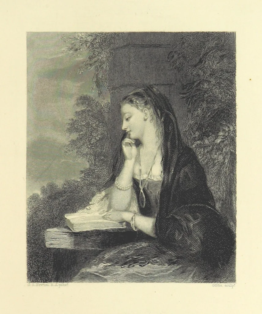 An illustration from Gems of English poetry. With illustrations by great artists, 1865, leaf 153