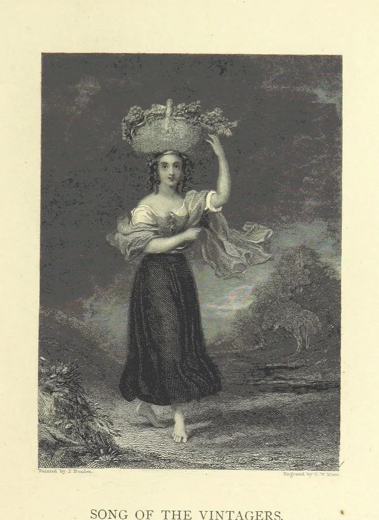 An illustration from Gems of English poetry. With illustrations by great artists, 1865, leaf 173