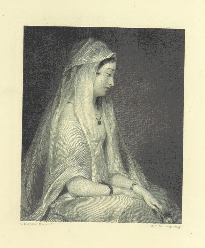 An illustration from Gems of English poetry. With illustrations by great artists, 1865, leaf 213