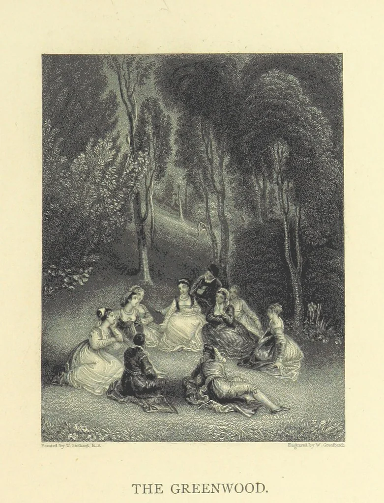 An illustration from Gems of English poetry. With illustrations by great artists, 1865, leaf 223