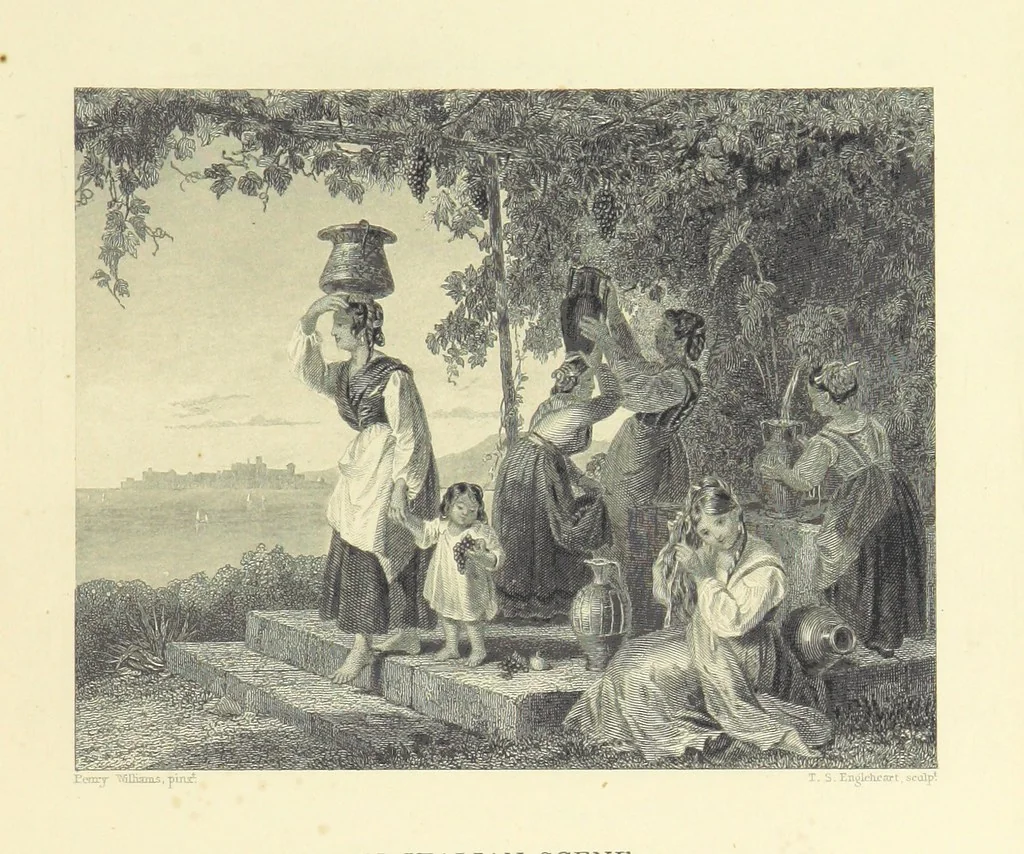 An illustration from Gems of English poetry. With illustrations by great artists, 1865, leaf 243