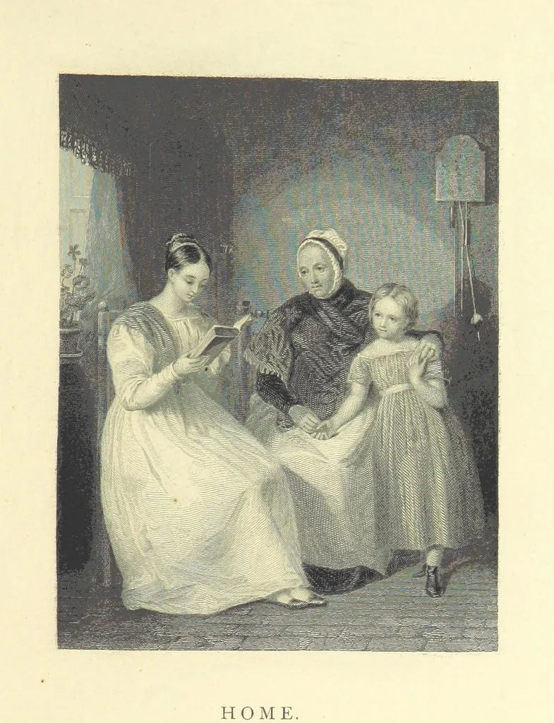 An illustration from Gems of English poetry. With illustrations by great artists, 1865, leaf 263