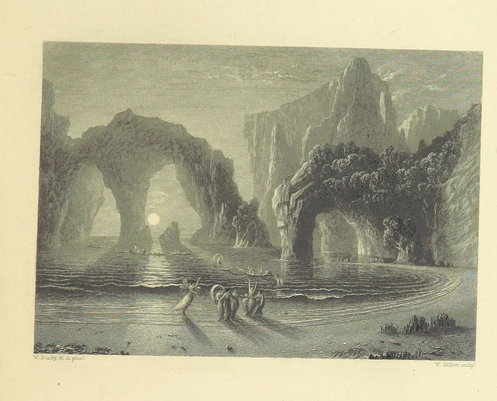 An illustration from Gems of English poetry. With illustrations by great artists, 1865, leaf 29