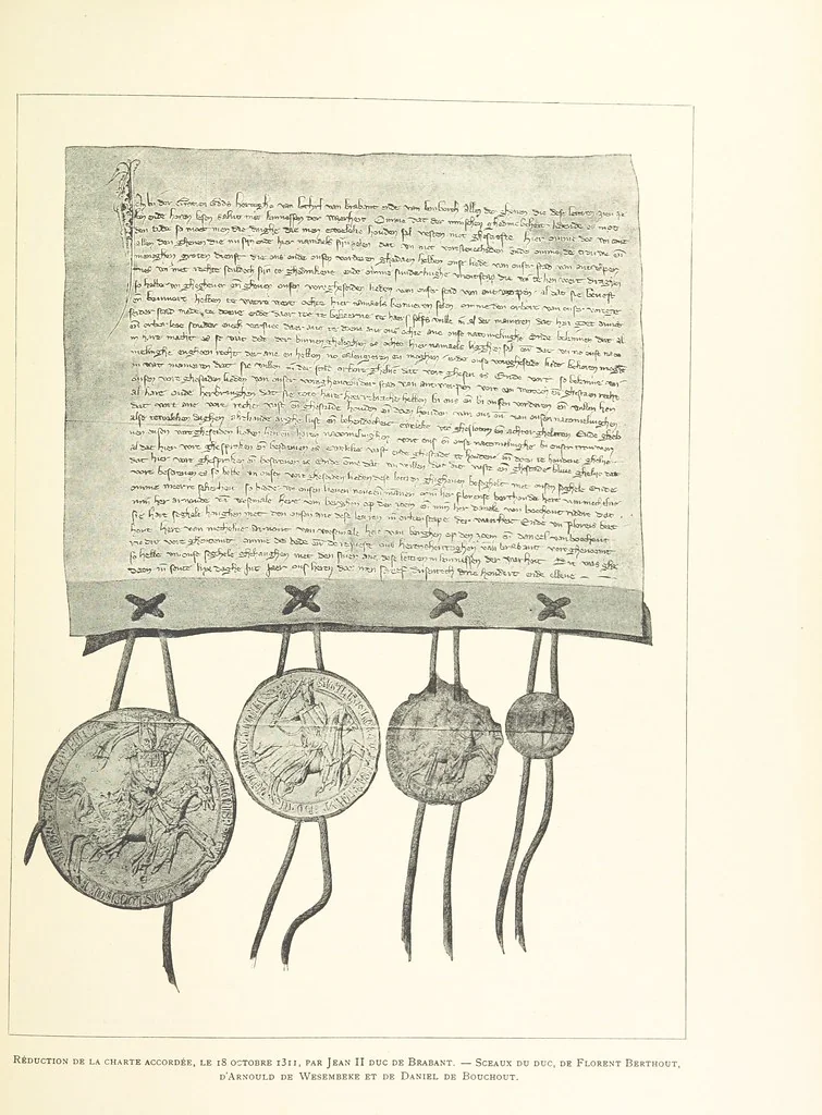 An illustration from Anvers à travers les âges, 1887, leaf 105