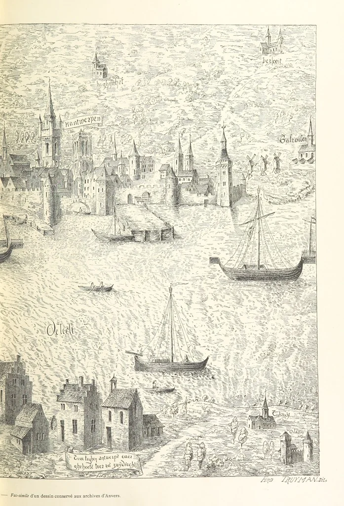 An illustration from Anvers à travers les âges, 1887, leaf 111