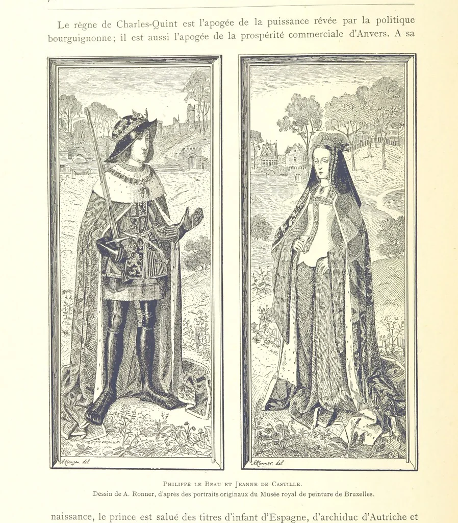 An illustration from Anvers à travers les âges, 1887, leaf 138