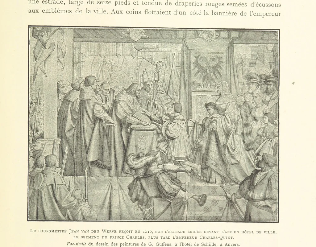 An illustration from Anvers à travers les âges, 1887, leaf 143