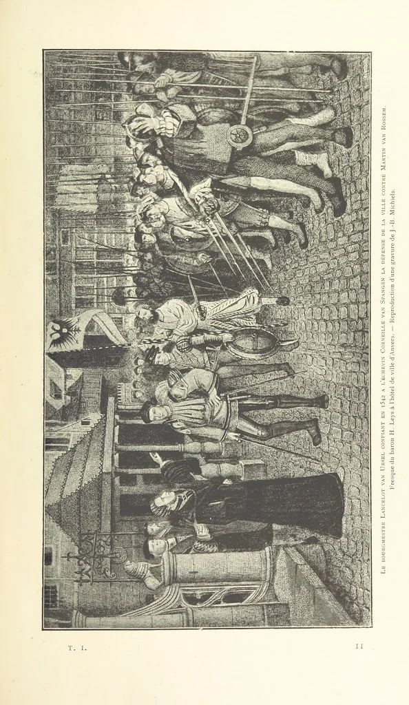 An illustration from Anvers à travers les âges, 1887, leaf 153