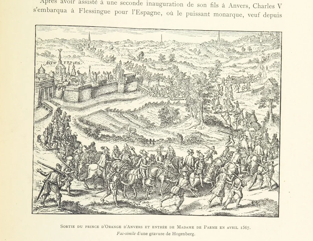 An illustration from Anvers à travers les âges, 1887, leaf 157