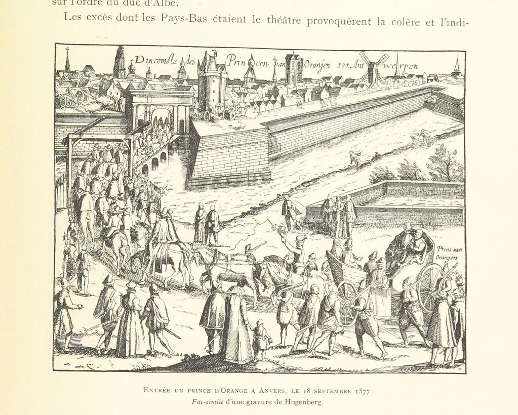An illustration from Anvers à travers les âges, 1887, leaf 163