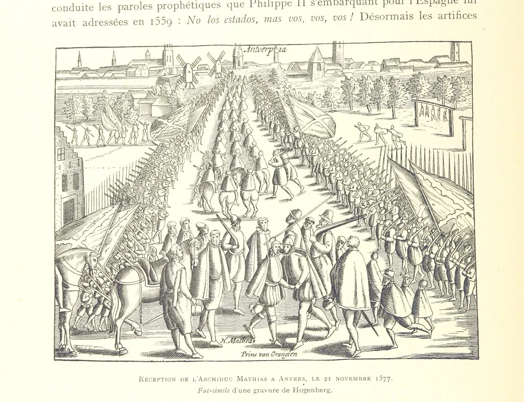 An illustration from Anvers à travers les âges, 1887, leaf 164