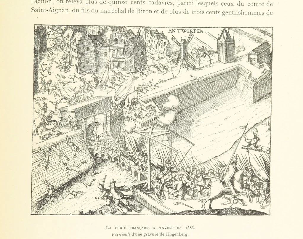 An illustration from Anvers à travers les âges, 1887, leaf 175