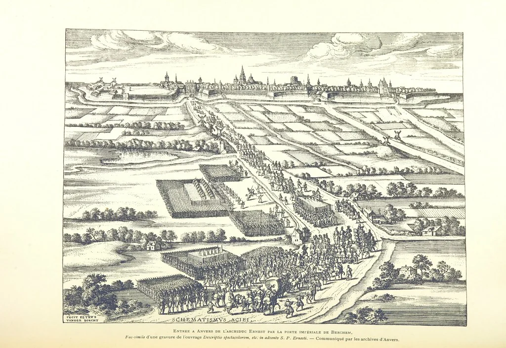 An illustration from Anvers à travers les âges, 1887, leaf 184