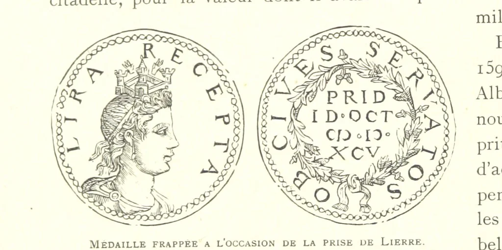 An illustration from Anvers à travers les âges, 1887, leaf 186
