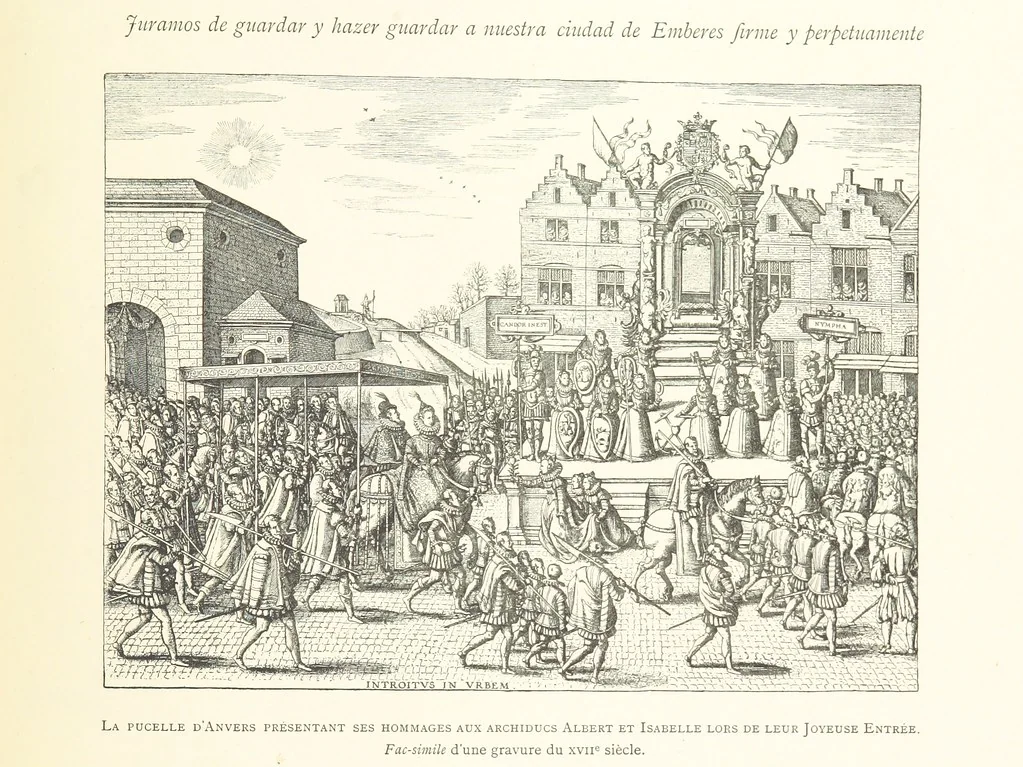 An illustration from Anvers à travers les âges, 1887, leaf 195