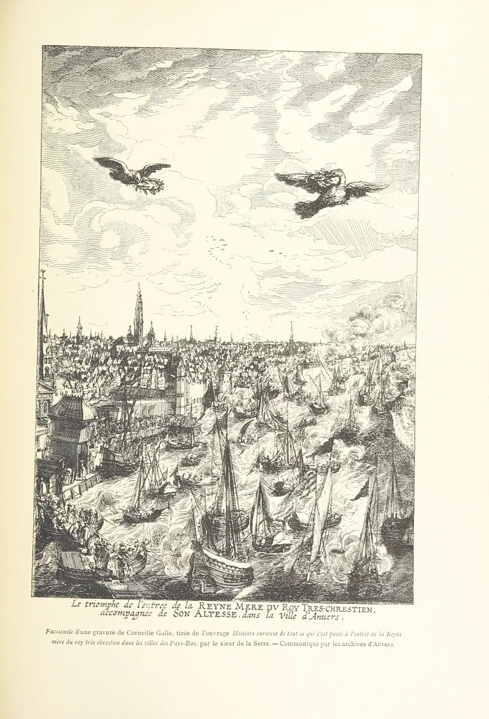 An illustration from Anvers à travers les âges, 1887, leaf 203
