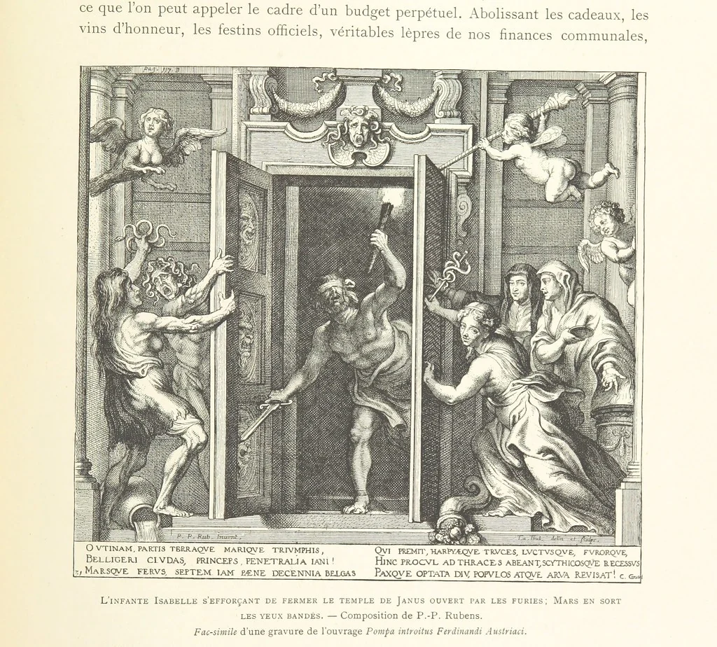 An illustration from Anvers à travers les âges, 1887, leaf 213