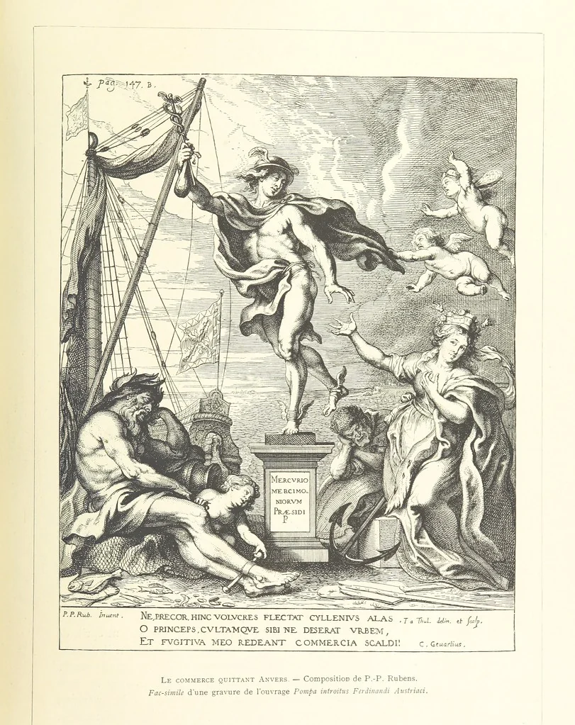 An illustration from Anvers à travers les âges, 1887, leaf 217