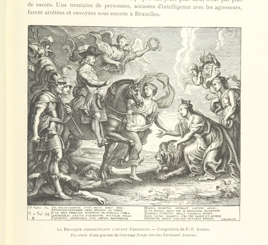 An illustration from Anvers à travers les âges, 1887, leaf 219