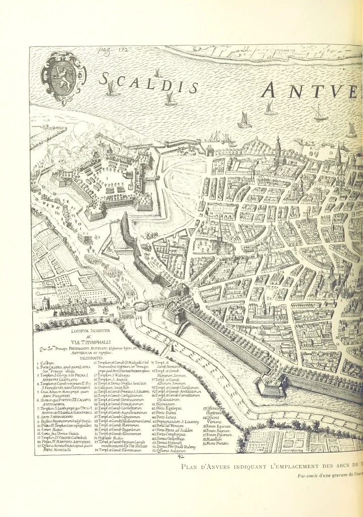 An illustration from Anvers à travers les âges, 1887, leaf 242